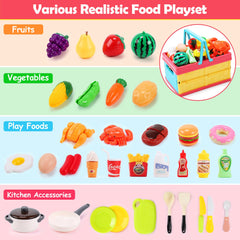 HOLYFUN simulated kitchen pot and pan for realistic pretend cookouts.