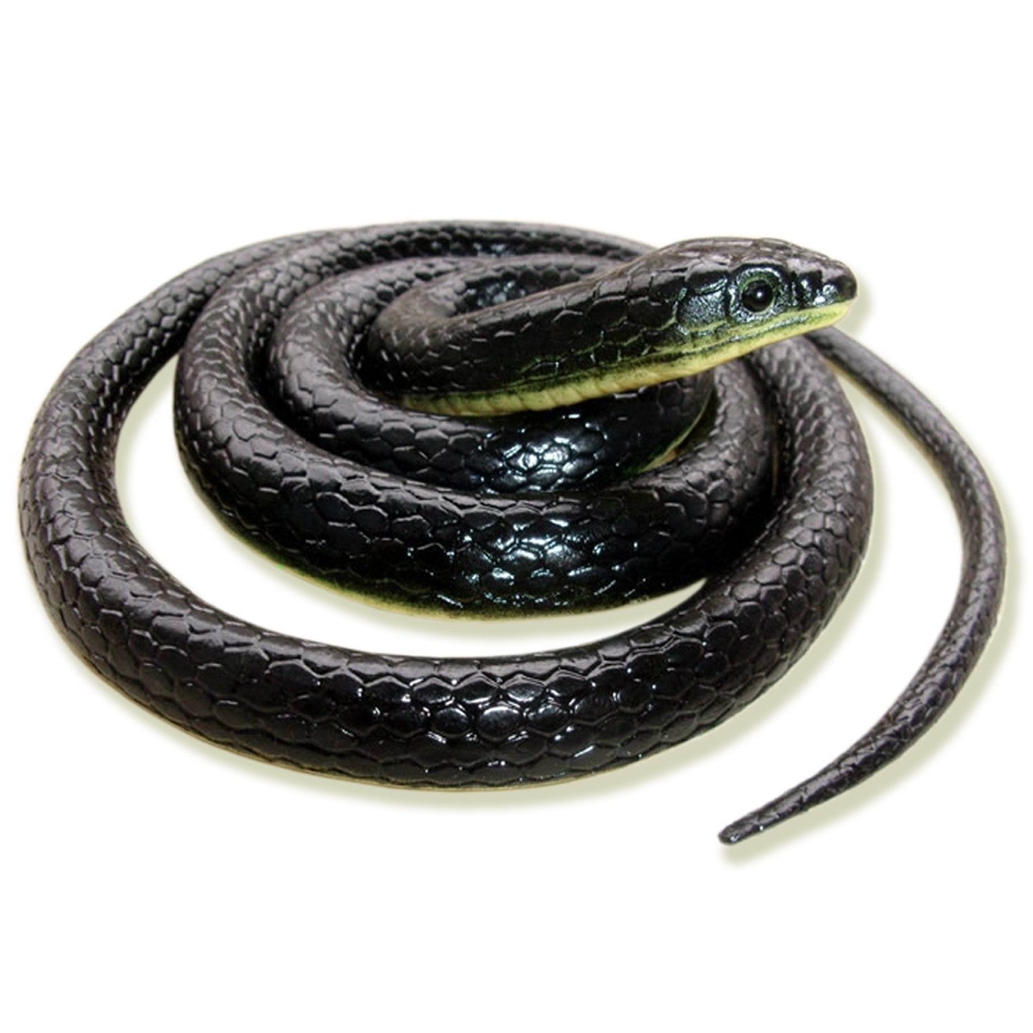 Homdipoo realistic 49-inch black snake for lifelike pranks and decor