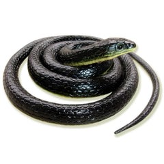 Homdipoo realistic 49-inch black snake for lifelike pranks and decor