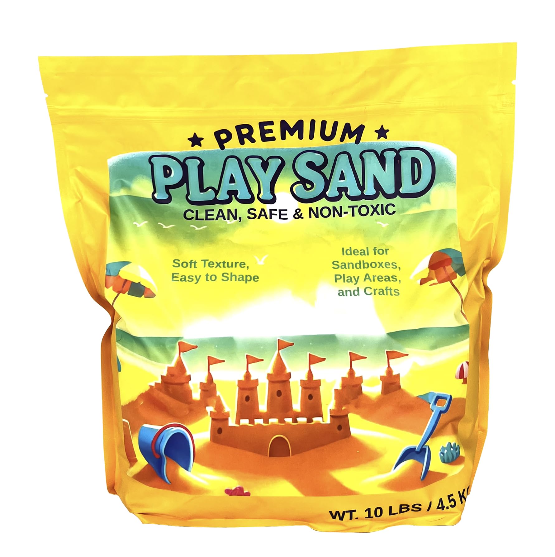 Eco-friendly Home and Country USA Play Sand supports sustainable play.