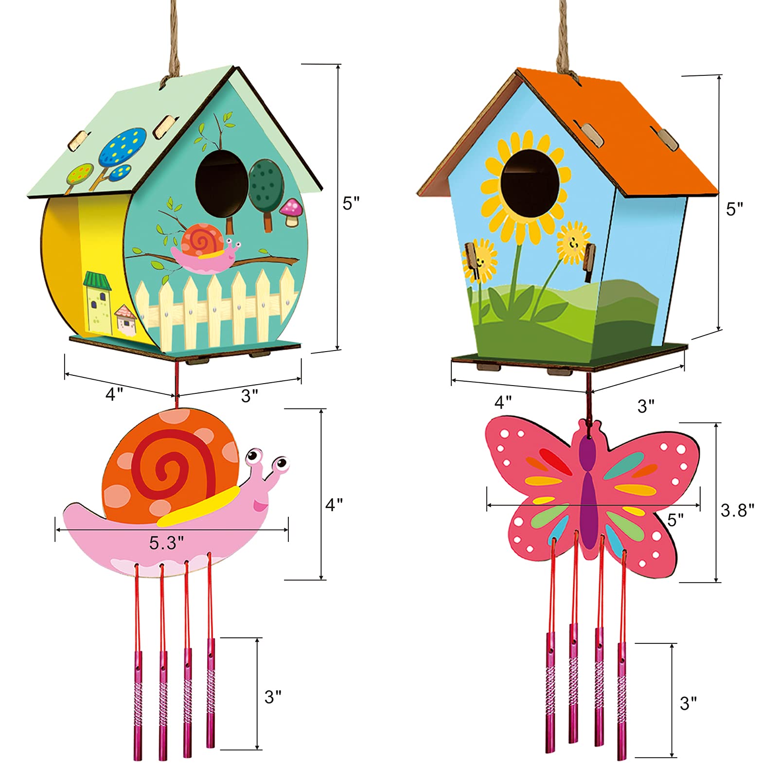 Home Composer bird house assembly with pre-cut pieces for easy DIY building.