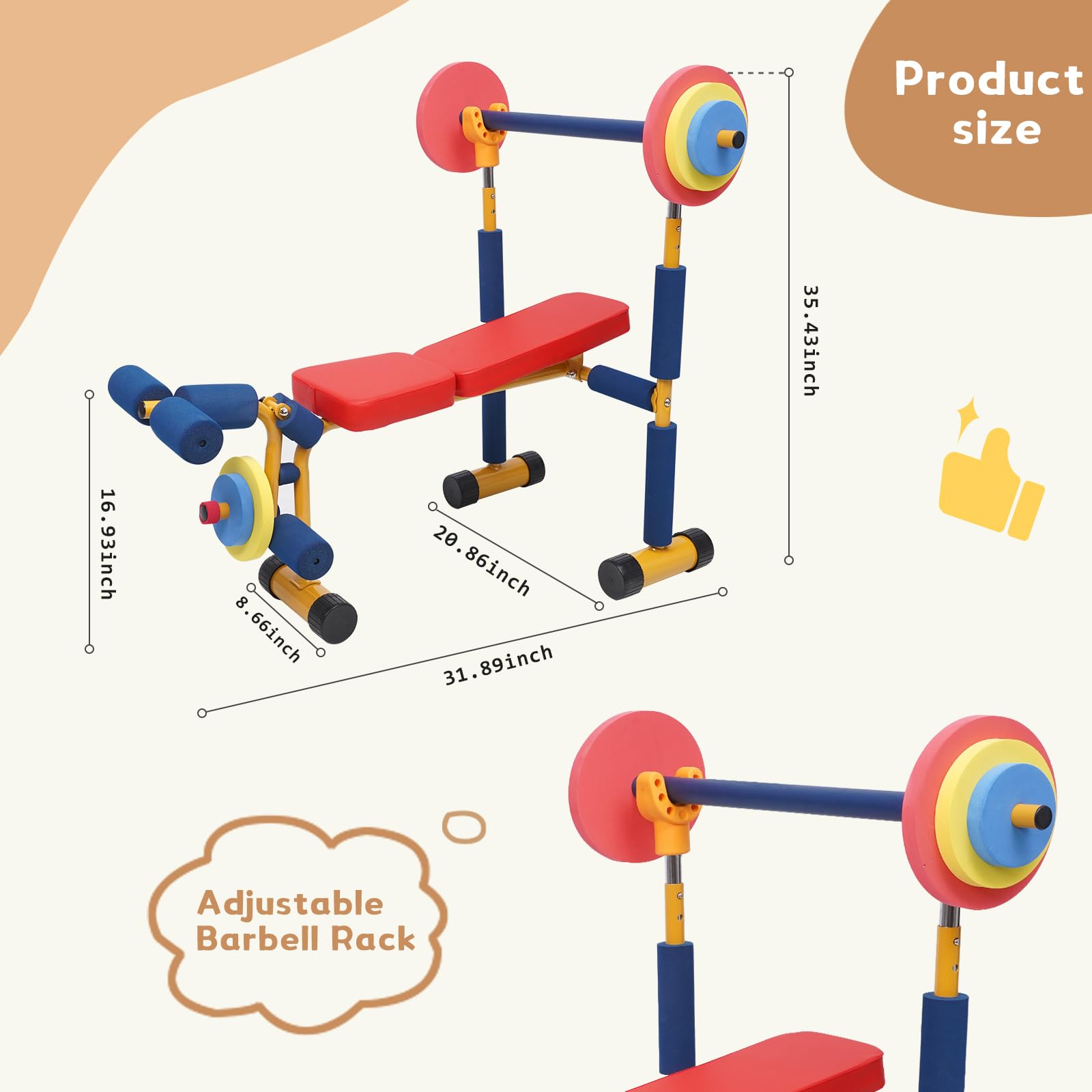 Home-Man removable weights image highlighting light weights for beginners