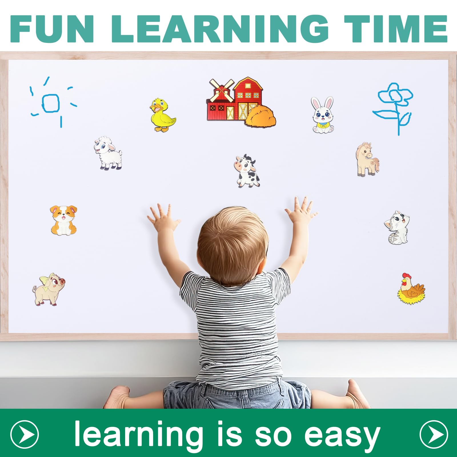 HOMEDISIAC early-learning magnets help kids recognize animals and stories.