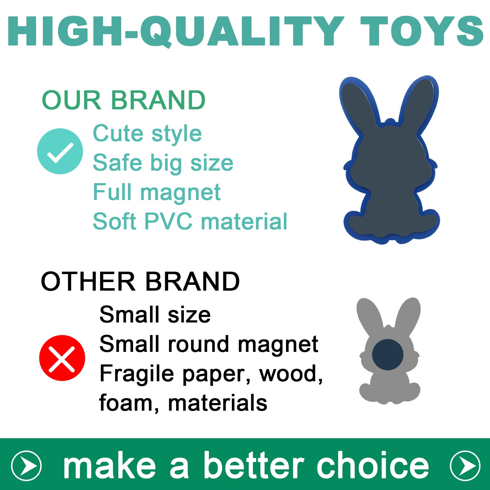 HOMEDISIAC large magnets designed for tiny hands, easy to grab during fridge play.