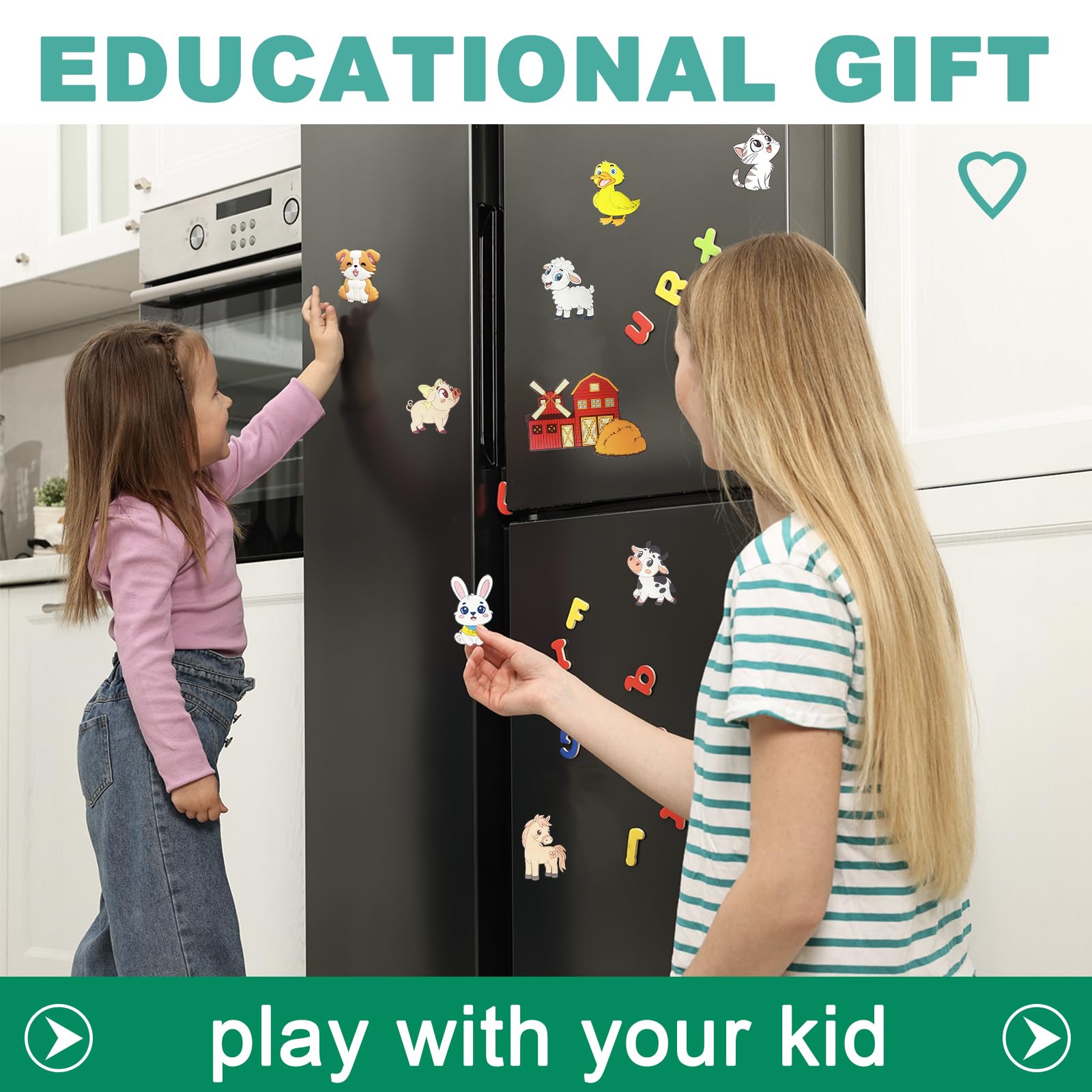 HOMEDISIAC gift magnets for toddlers make engaging learning moments.