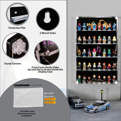 Homelodge clear shelf front view highlighting accessible display layout.
