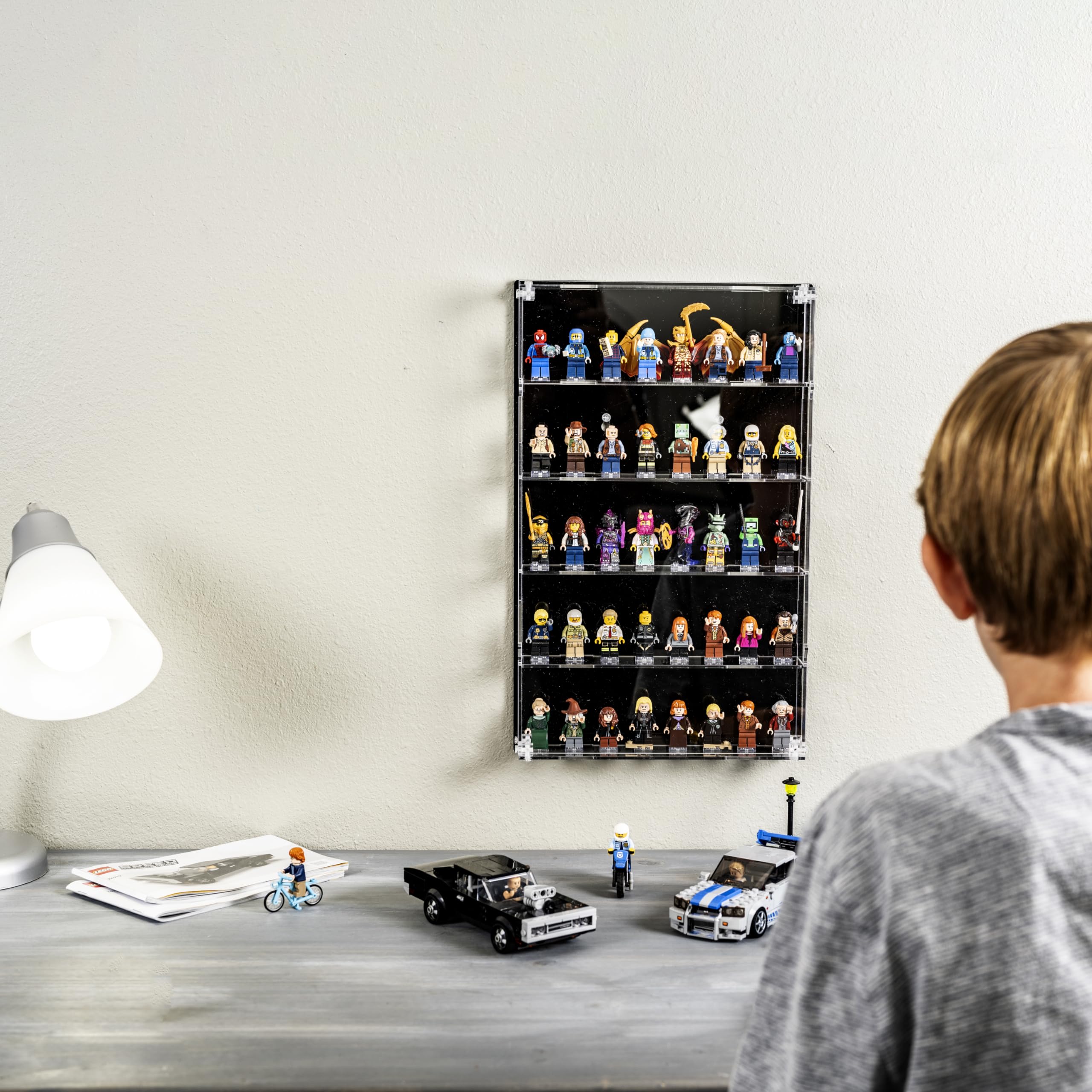 Homelodge space-saving wall-mount design frees desk space.