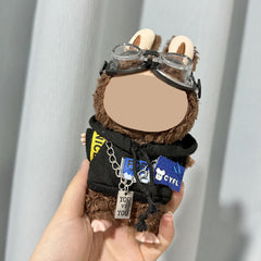 homeSlik Labubu t-shirt pants set for 15-17cm dolls, easy mix-and-match outfits.