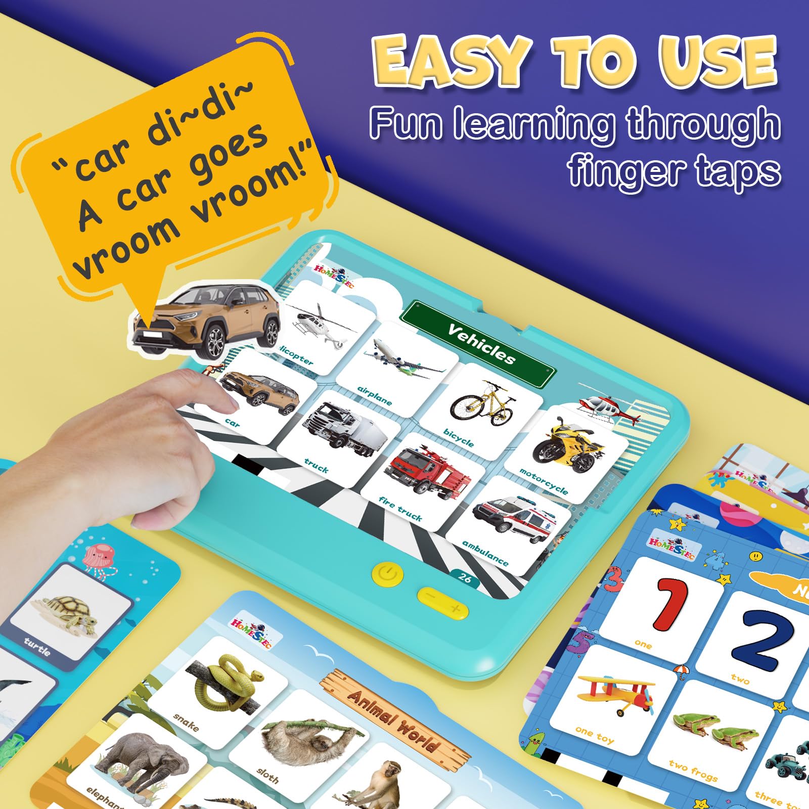 HOMESTEC Astro Pad lifelike sounds create engaging learning experiences.