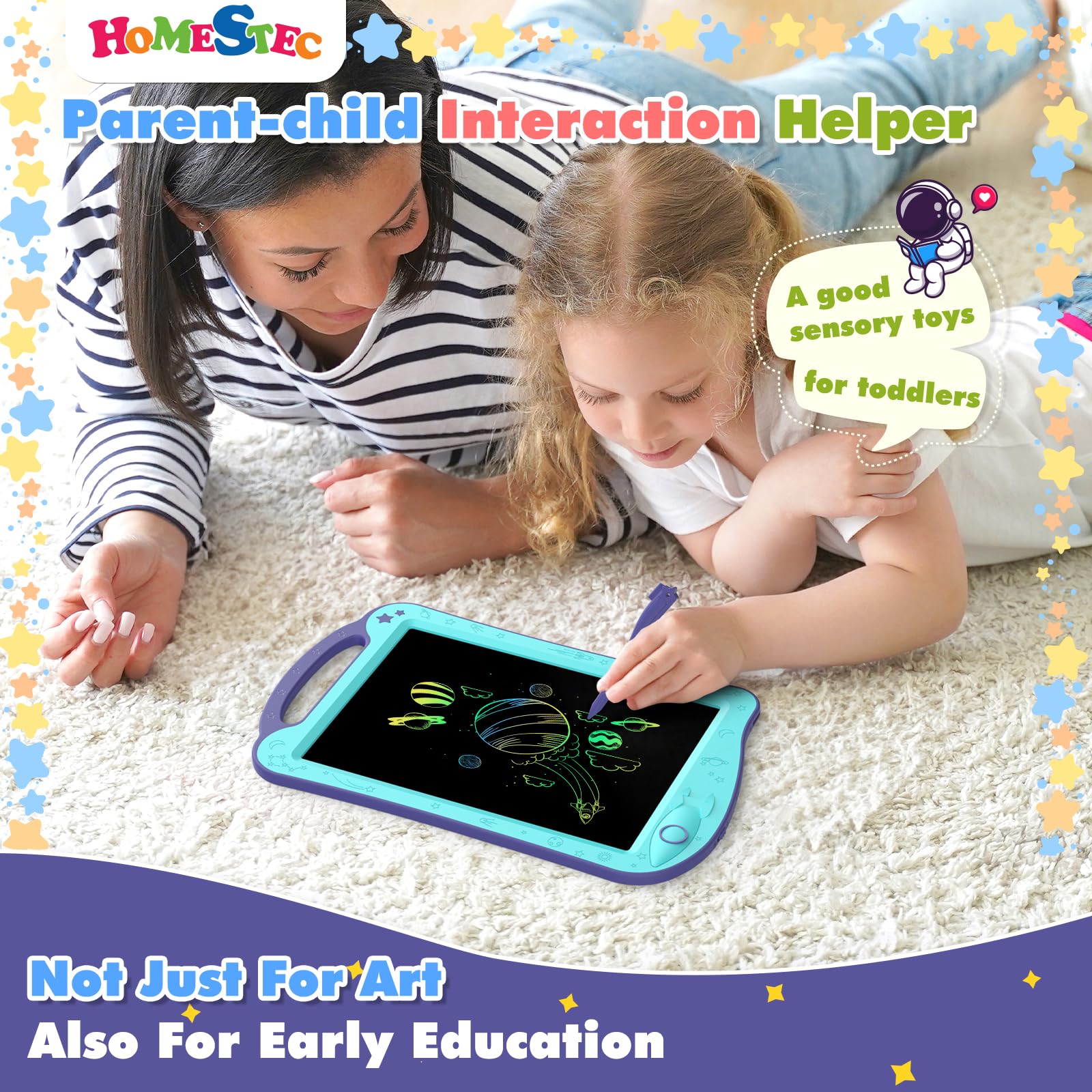 HOMESTEC Astrodraw anti-delete-lock; safeguard art so kids experiment and retry without fear.