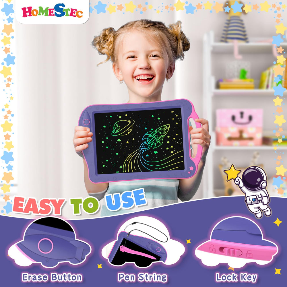 HOMESTEC Astrodraw colorful LCD-lines on the go, ideal for quick doodles.