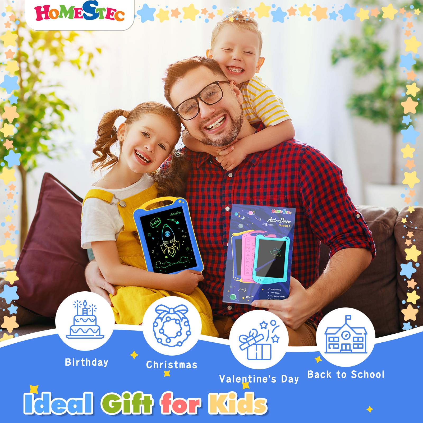 HOMESTEC Astrodraw durable plastic shell withstands daily use