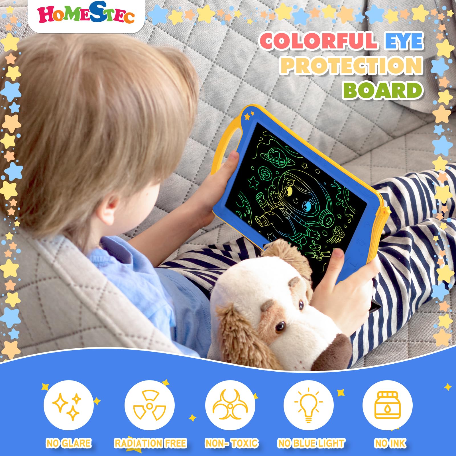 HOMESTEC Astrodraw eye-safe no glare LCD display