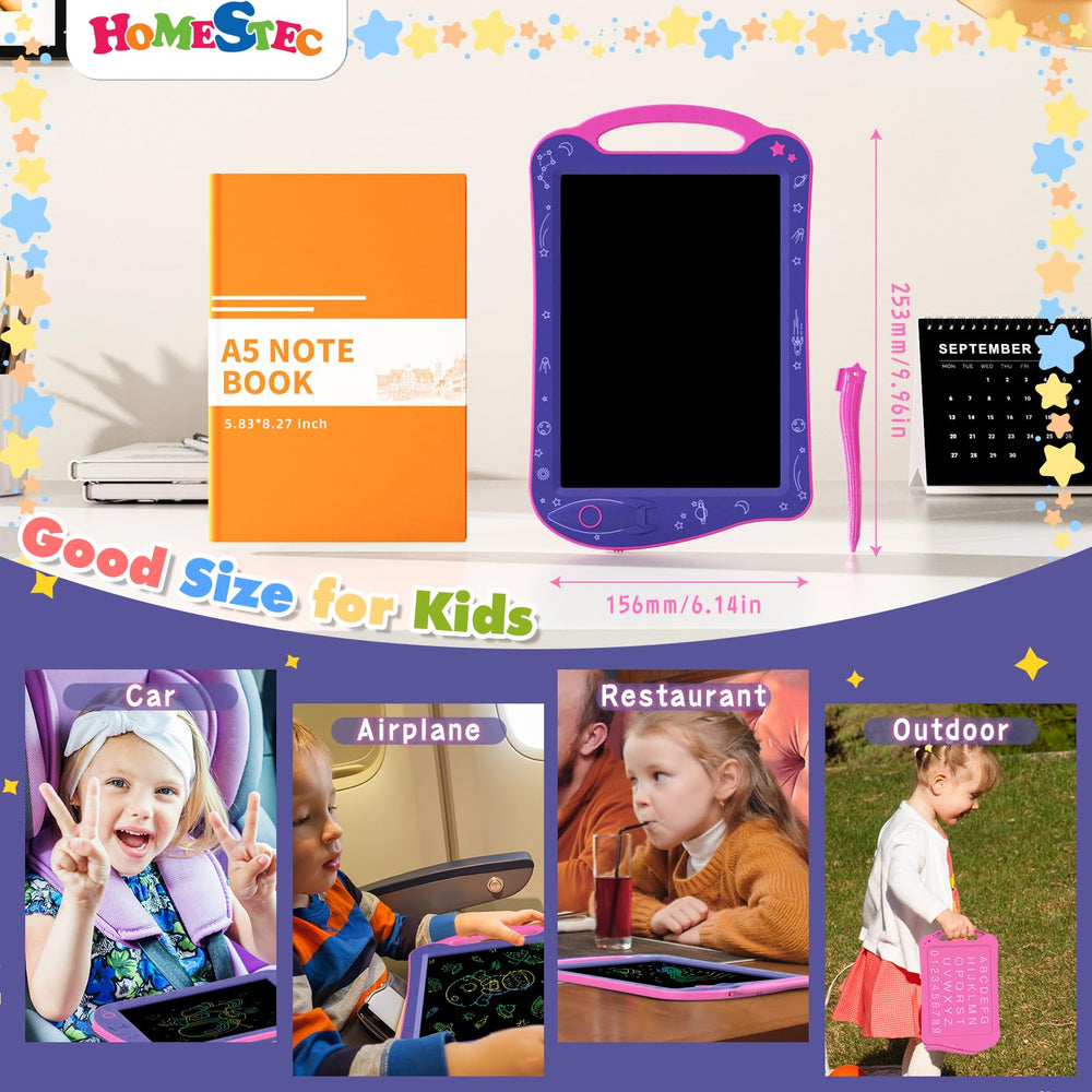 HOMESTEC Astrodraw eye-safe, no glare LCD for gentle screen time.