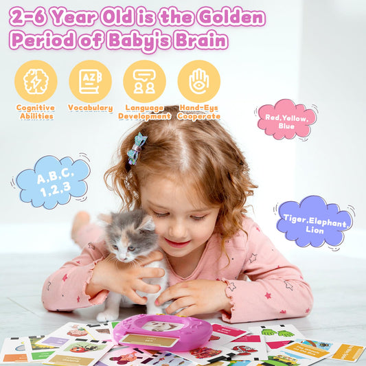 HOMESTEC bilingual flash cards highlight clear pronunciation and engaging illustrations for early literacy.