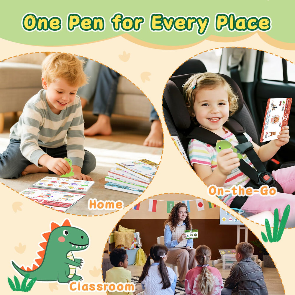 HOMESTEC portable storage rings organize cards and pen for learning on the go