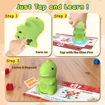HOMESTEC rechargeable Dino Pen with Type-C charging keeps learning sessions uninterrupted