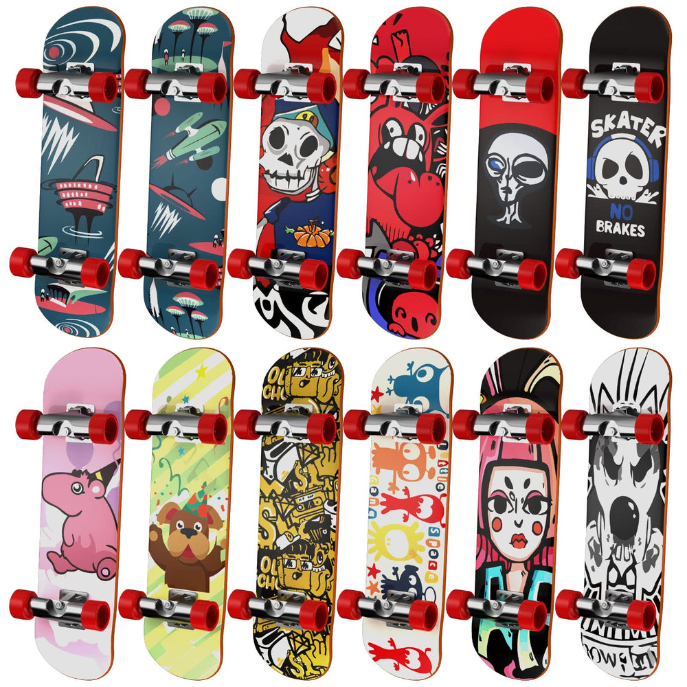 HOMETALL fingerboards 12-pack displayed for gifting and creative play.