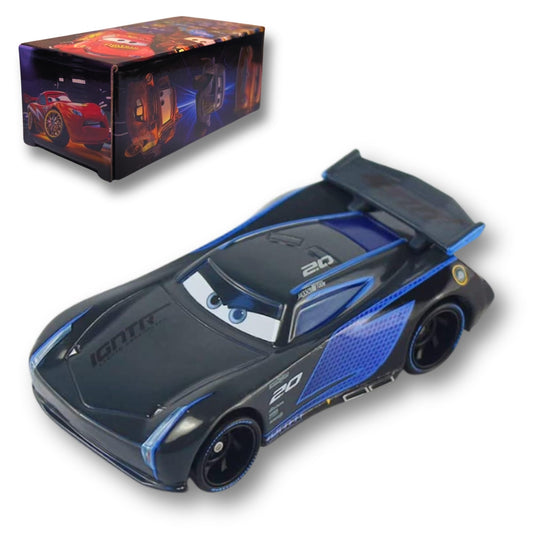 HOMETEAM SP Jackson die-cast racer front view shows bright finish for shelves and play.