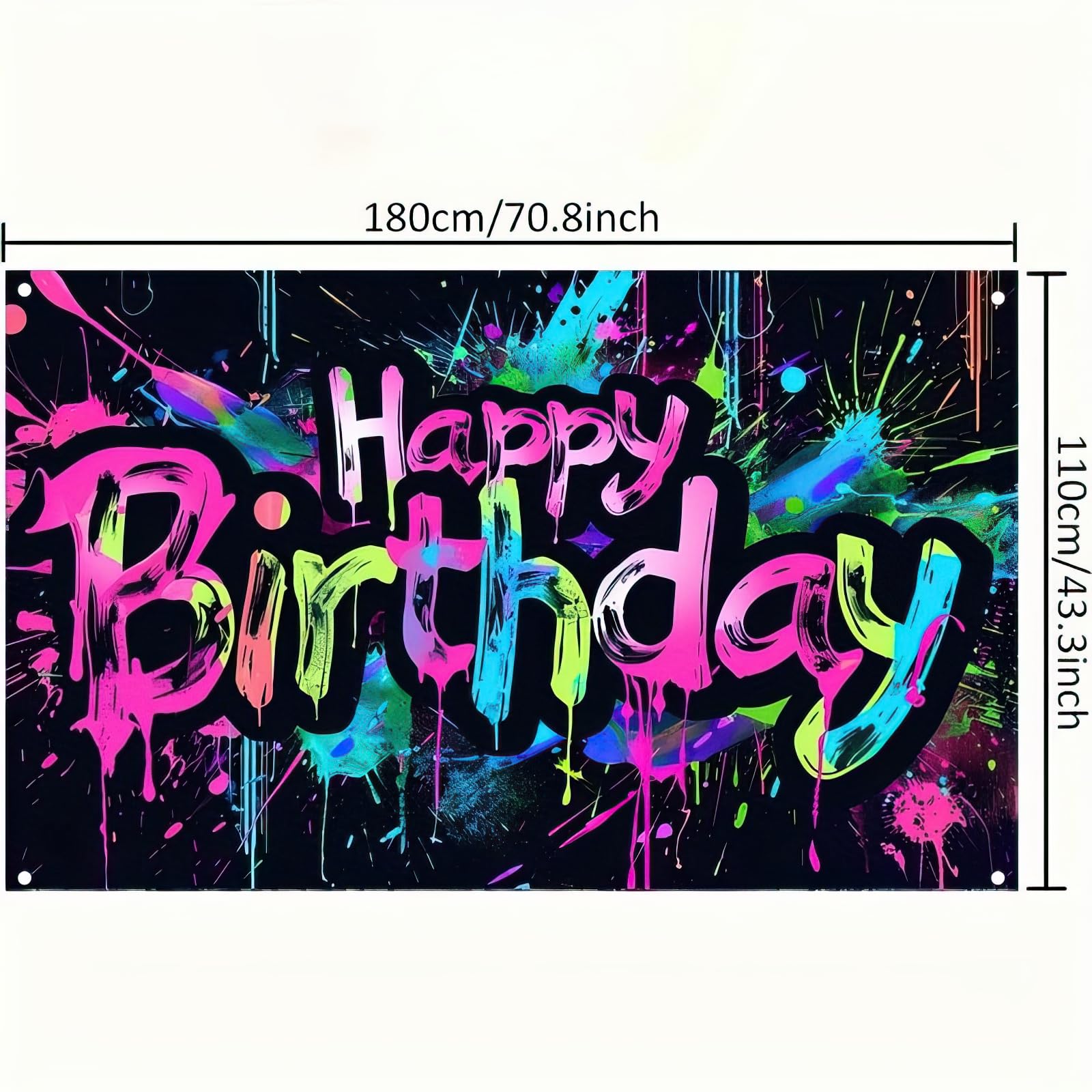HOMETITUTE Banner with 19-Foot String for easy hanging and setup