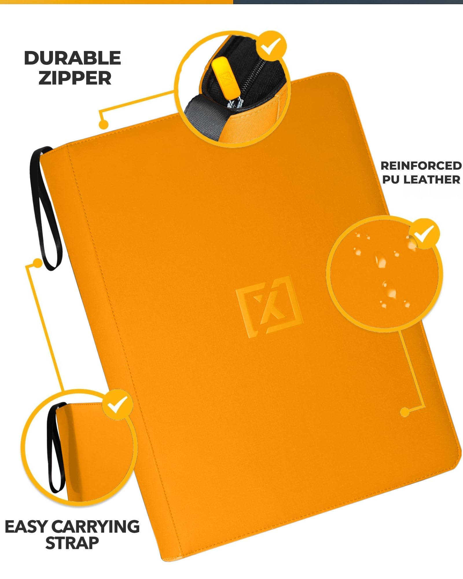 200 card sleeves included with HOMEXPRO X PRO 1000+ binder for protection.