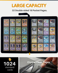 Acid-free, non-PVC pages from HOMEXPRO X PRO 1000+ protect cards over time.