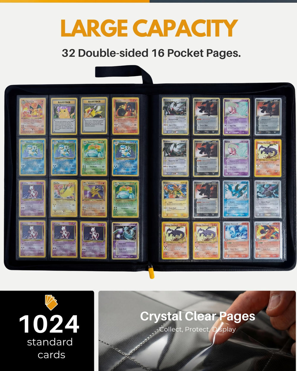 HOMEXPRO X PRO 1000+ binder ringless design enables smooth card access.
