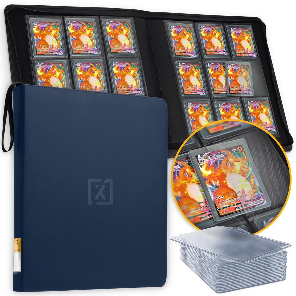 HOMEXPRO X PRO binder front view, ideal for organizing large card collections