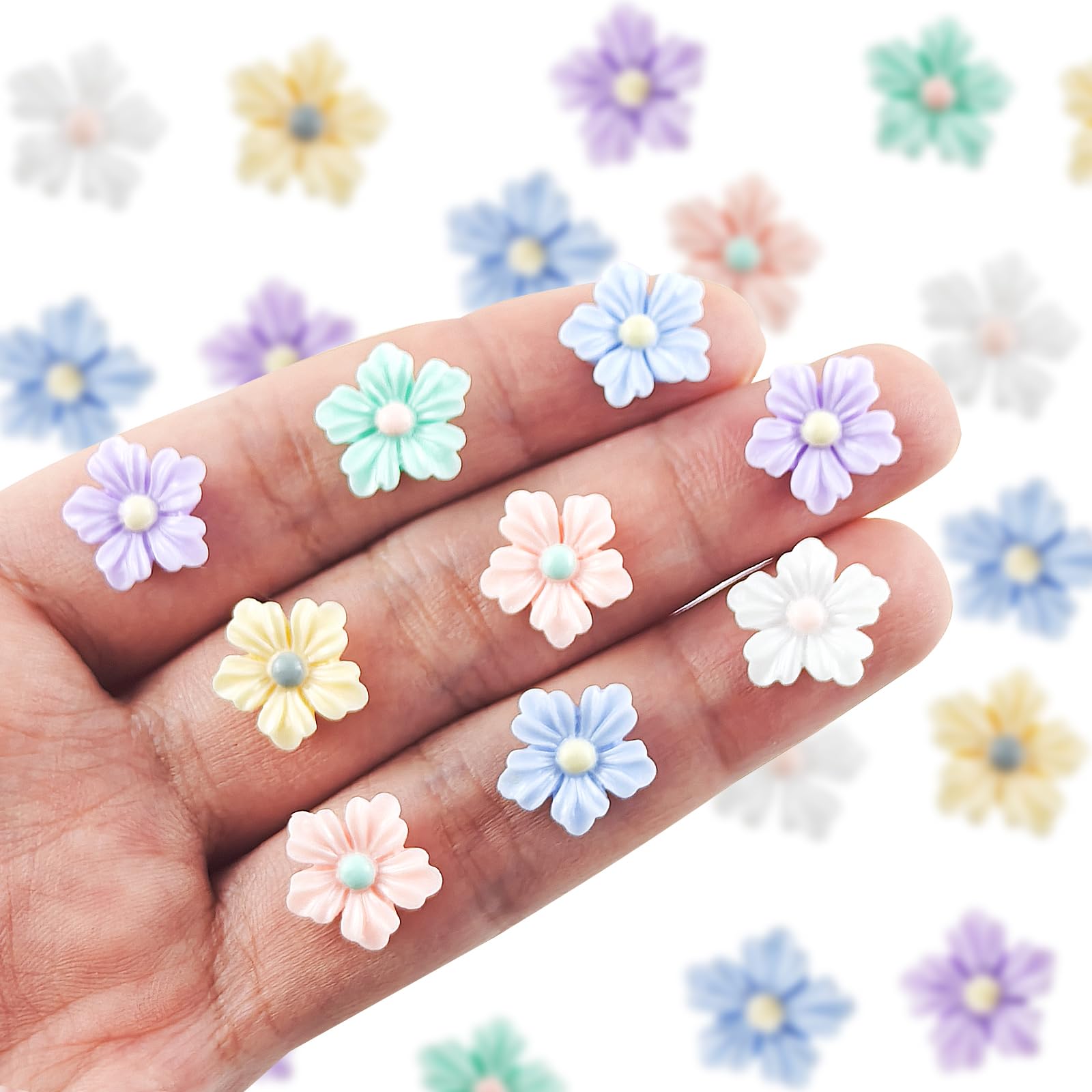 HOMICO resin miniatures with bright colors for fairy garden displays.