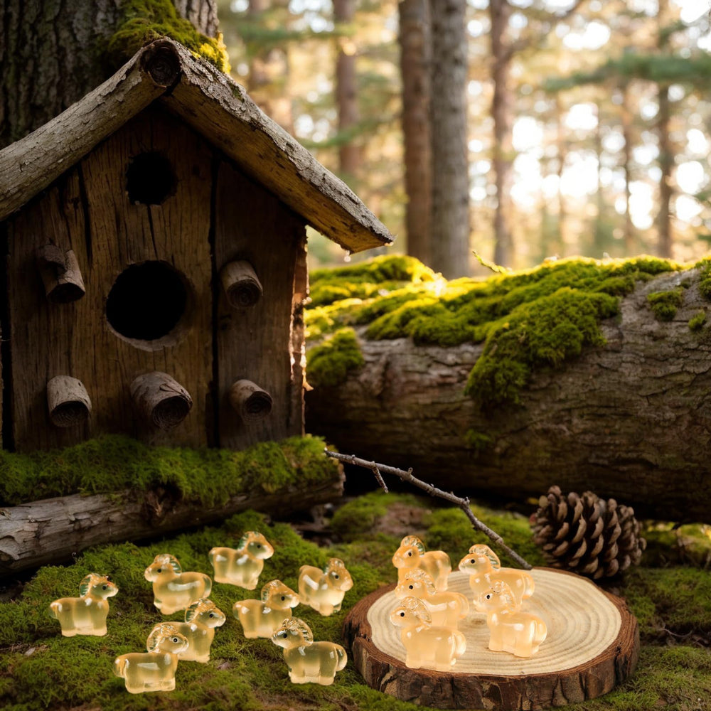 HOMICO garden micro-landscape horses brighten bonsai displays