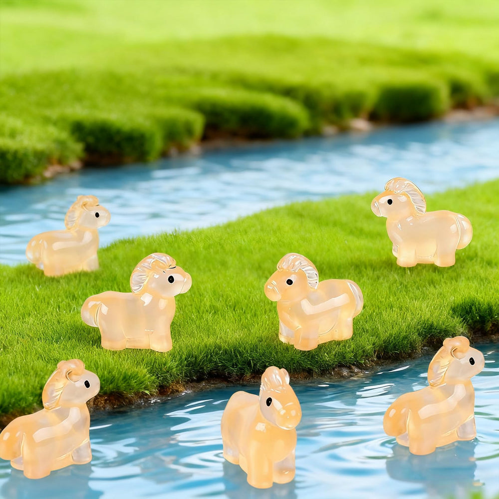 HOMICO resin horse decor 50pcs for creative mini landscapes