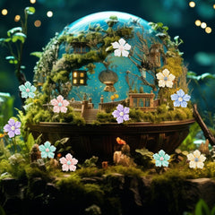 HOMICO small flowers for Christmas fairy tale gardens.