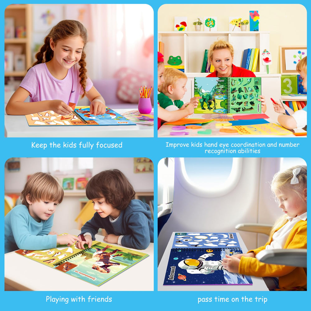Homicozy astronaut sticker pages offer portable, mess-free creative fun on the go