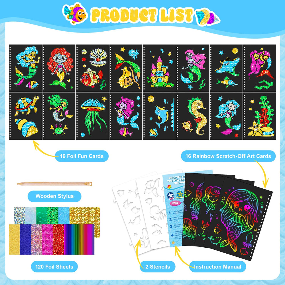 Homicozy colorful foil sheets for vibrant, mess-free art projects.