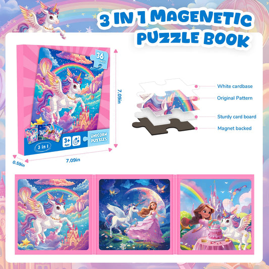 Homicozy magnetic puzzles fold-out-travel-friendly design fits car journeys