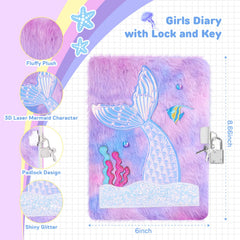 Homicozy Mermaid Diary lock and keys highlight private writing space