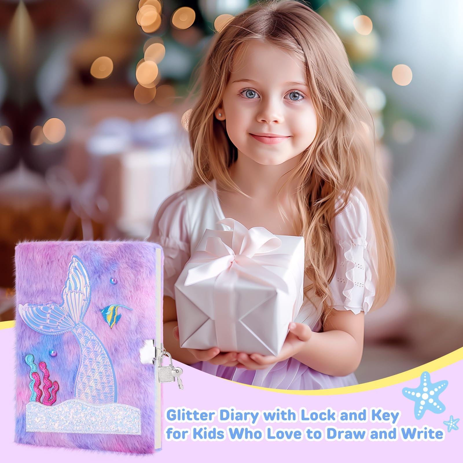 Homicozy Mermaid Diary ideal travel companion for journaling on the go