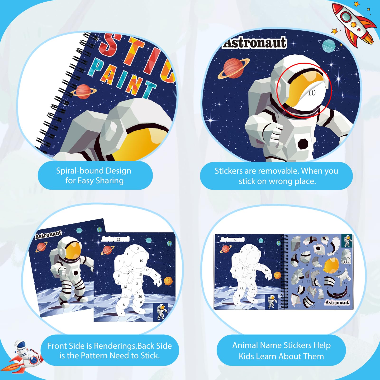 Homicozy ocean sticker paint book cover highlights vibrant sea life and pattern recognition