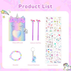 Homicozy unicorn diary cover embroidery and sequins add tactile charm.