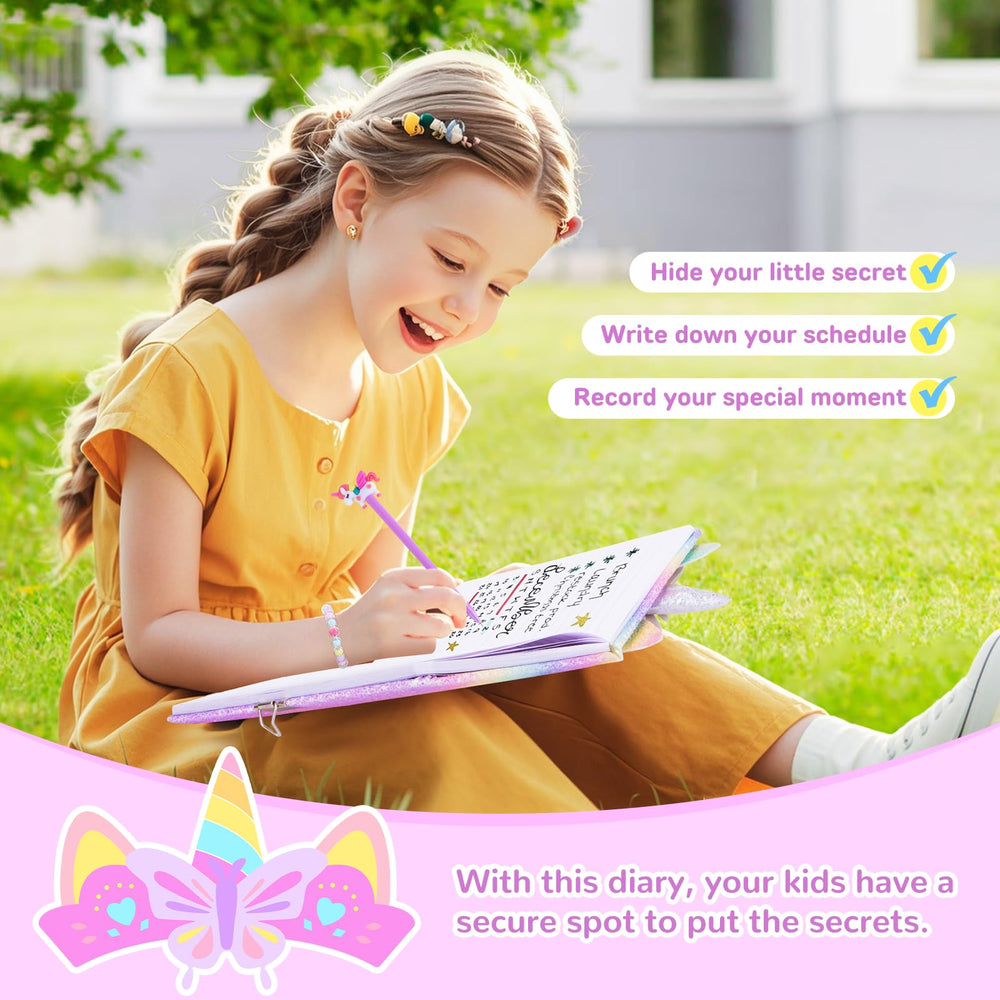 Homicozy unicorn diary is travel-friendly and lightweight.