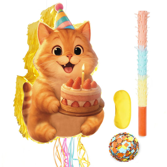 Homie Finds cute cat piñata with unicorn design for kitten parties