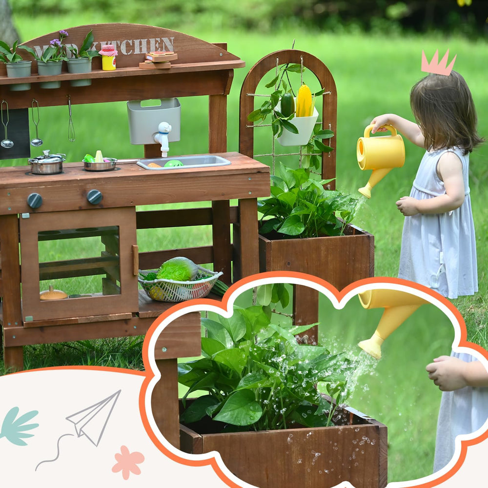 Homman plant growing box lets kids observe vegetables as they play.