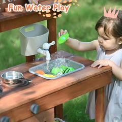 Homman sturdy solid wood frame ensures durable outdoor use.