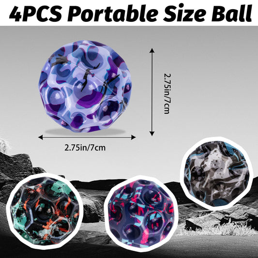 HOMQYTE honeycomb surface texture enhances grip and tactile fun during throw-and-catch.