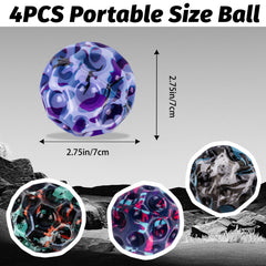 HOMQYTE honeycomb surface texture enhances grip and tactile fun during throw-and-catch.