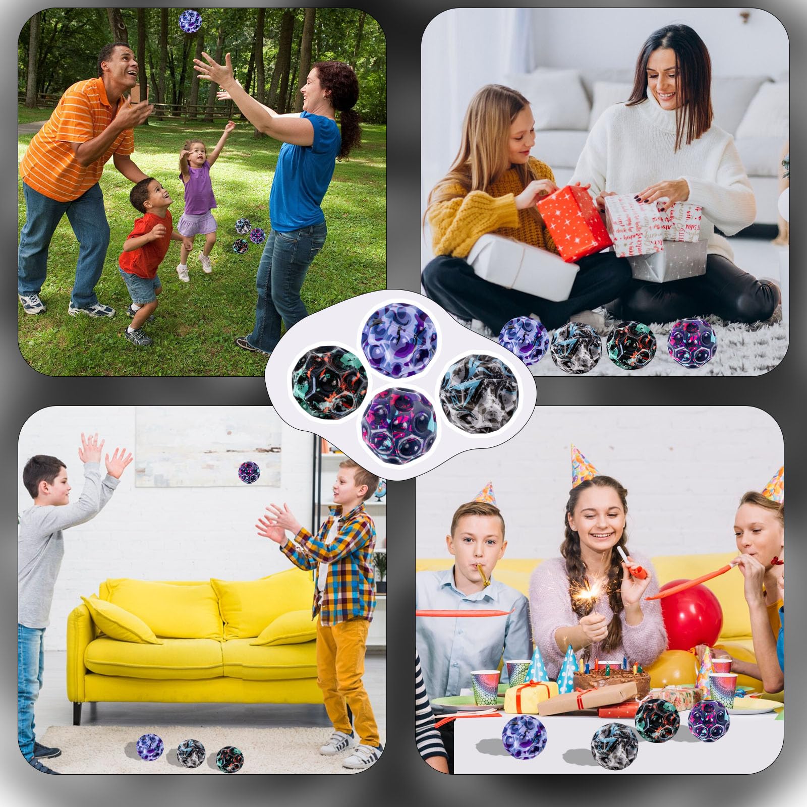 HOMQYTE puppy-friendly bounce ball provides safe, interactive play with pets.