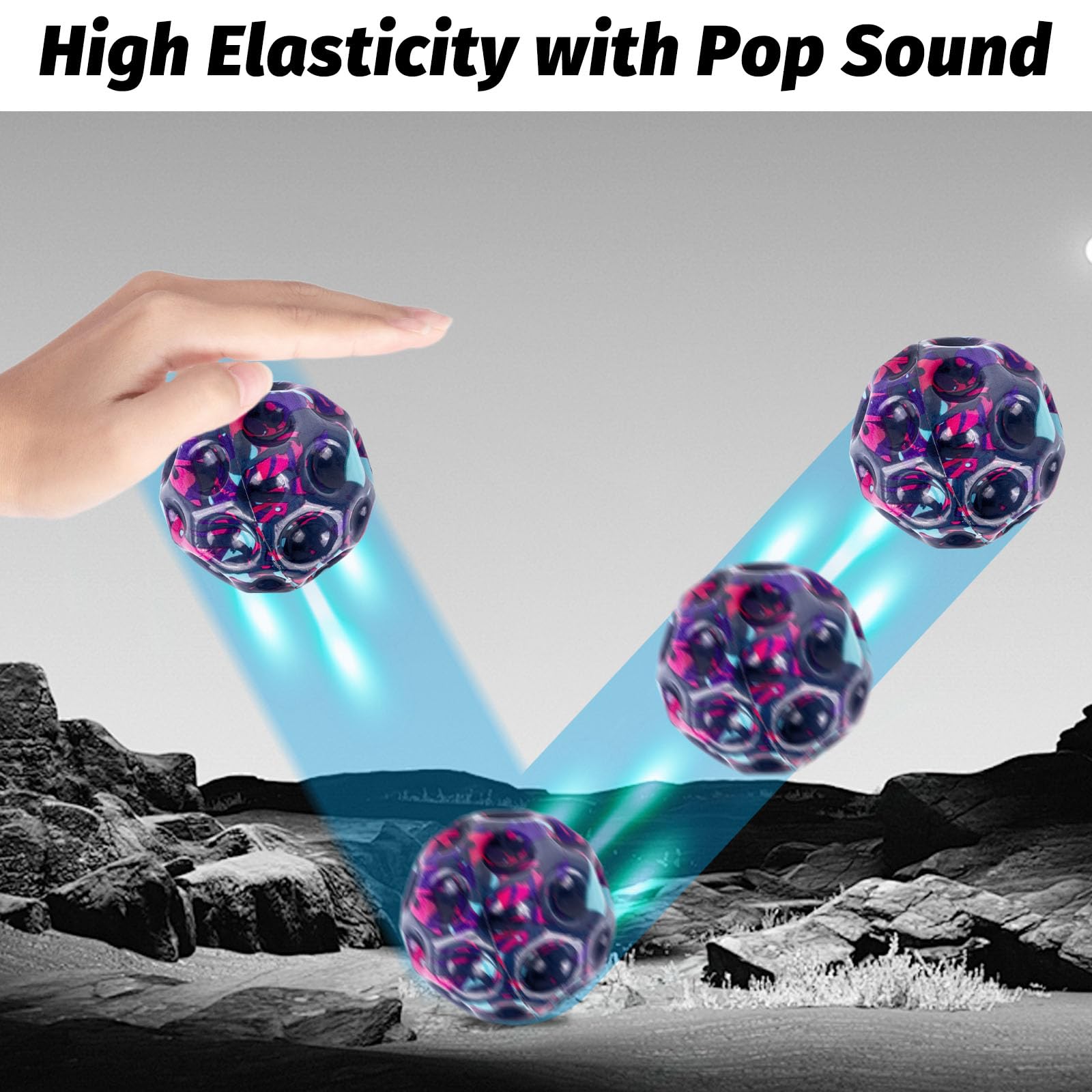 HOMQYTE sensory-training pop sounds aid focus and coordination during play.