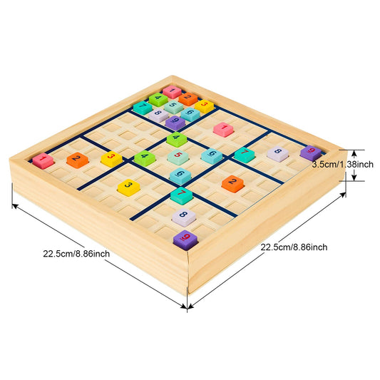 HOMSV colorful wooden pieces support quick pattern recognition during play.
