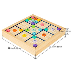 HOMSV colorful wooden pieces support quick pattern recognition during play.