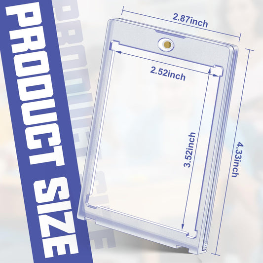 Homthy 35pt magnetic holder closeup shows crystal-clear protection